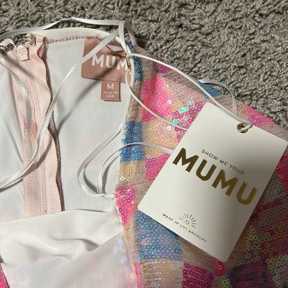 Show me your mumu On My Way Dress ~ Checkered Sequin - Picture 3 of 4